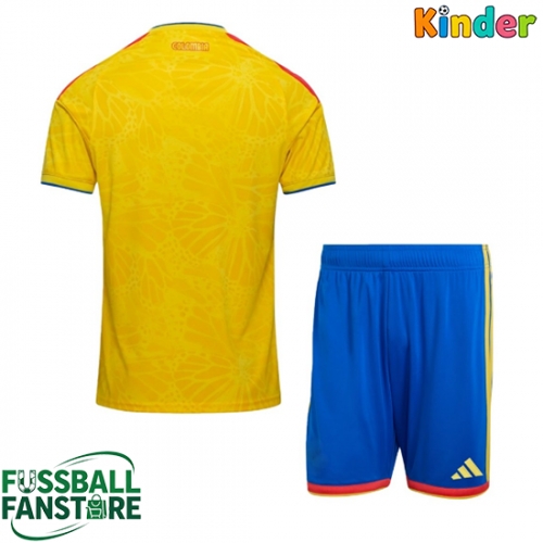 Kolumbien Replik Heimtrikot Kinder WM 2026 Kurzarm (+ Kurze Hosen)